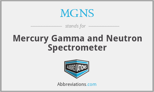 MGNS - Mercury Gamma and Neutron Spectrometer