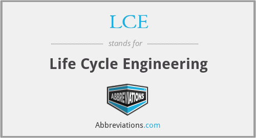 LCE - Life Cycle Engineering