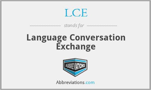 LCE - Language Conversation Exchange