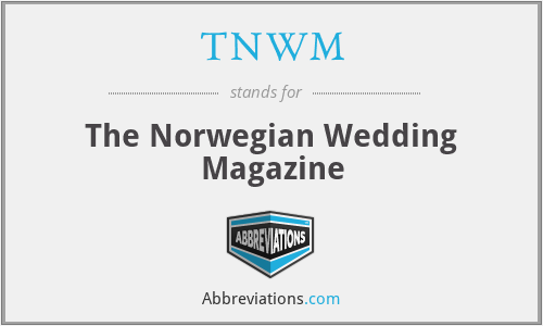TNWM - The Norwegian Wedding Magazine