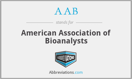 AAB - American Association of Bioanalysts