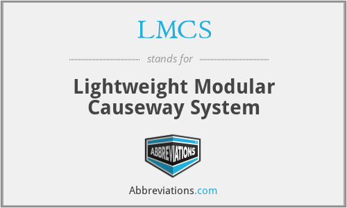 LMCS - Lightweight Modular Causeway System