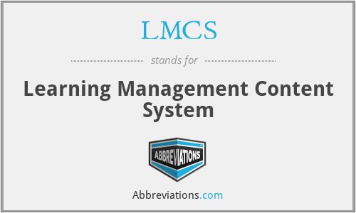 LMCS - Learning Management Content System