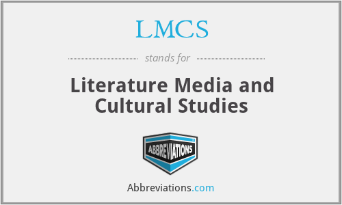 LMCS - Literature Media and Cultural Studies