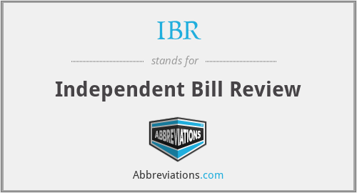 IBR - Independent Bill Review