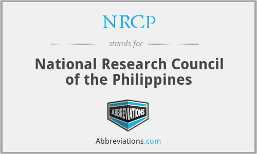 NRCP - National Research Council of the Philippines