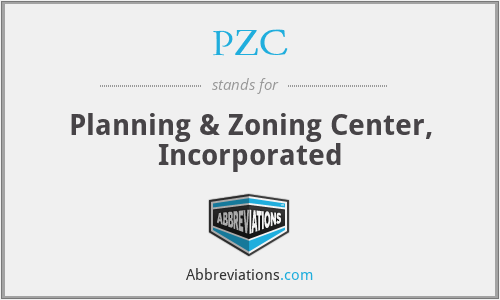 PZC - Planning & Zoning Center, Incorporated