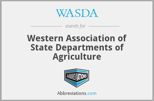 WASDA - Western Association of State Departments of Agriculture