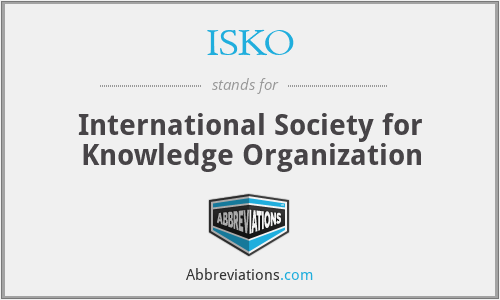 ISKO - International Society for Knowledge Organization