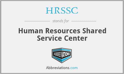 HRSSC - Human Resources Shared Service Center