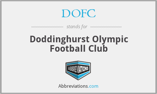 DOFC - Doddinghurst Olympic Football Club