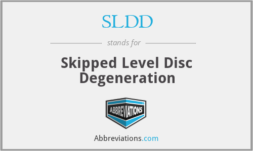 SLDD - Skipped Level Disc Degeneration