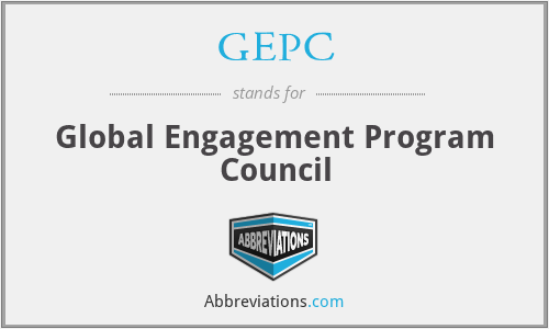 GEPC - Global Engagement Program Council
