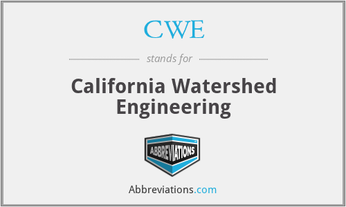 CWE - California Watershed Engineering