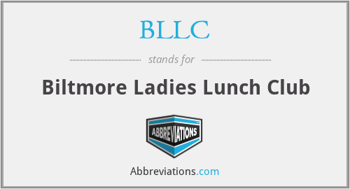 BLLC - Biltmore Ladies Lunch Club
