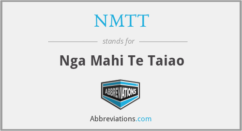 NMTT - Nga Mahi Te Taiao