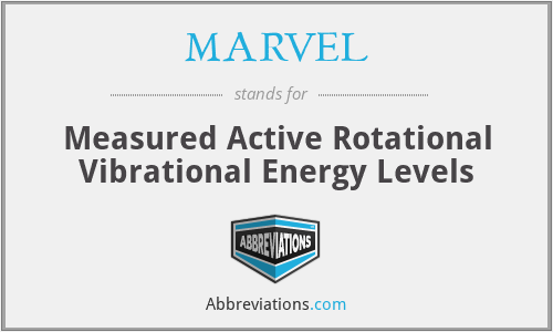 MARVEL - Measured Active Rotational Vibrational Energy Levels