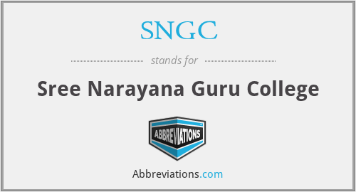 SNGC - Sree Narayana Guru College