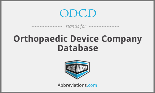 ODCD - Orthopaedic Device Company Database