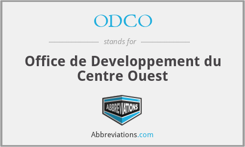 ODCO - Office de Developpement du Centre Ouest