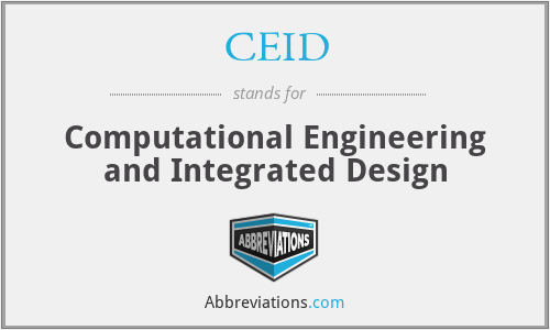 CEID - Computational Engineering and Integrated Design