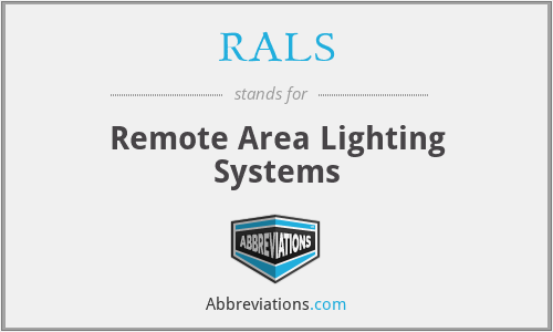 RALS - Remote Area Lighting Systems