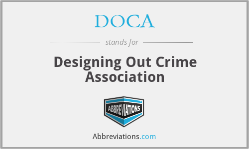 DOCA - Designing Out Crime Association