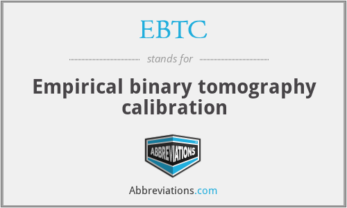 EBTC - Empirical binary tomography calibration