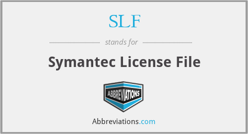 SLF - Symantec License File