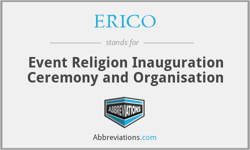ERICO - Event Religion Inauguration Ceremony and Organisation