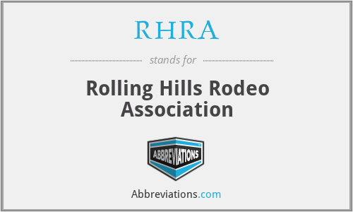 RHRA - Rolling Hills Rodeo Association
