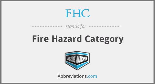 FHC - Fire Hazard Category