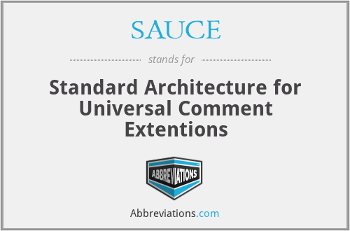 SAUCE - Standard Architecture for Universal Comment Extentions
