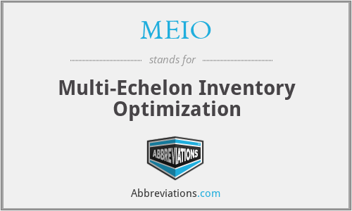 MEIO - Multi-Echelon Inventory Optimization