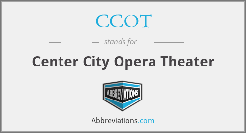CCOT - Center City Opera Theater