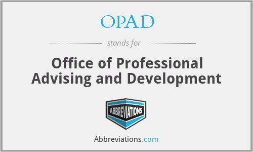 OPAD - Office of Professional Advising and Development