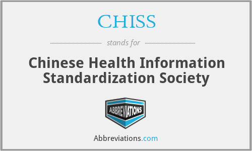 CHISS - Chinese Health Information Standardization Society