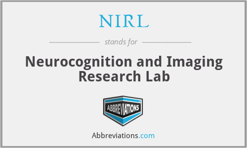 NIRL - Neurocognition and Imaging Research Lab