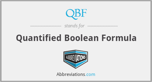 QBF - Quantified Boolean Formula
