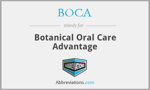 BOCA - Botanical Oral Care Advantage