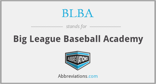 BLBA - Big League Baseball Academy