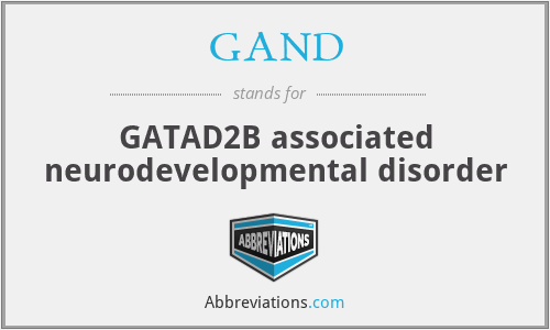 GAND - GATAD2B associated neurodevelopmental disorder