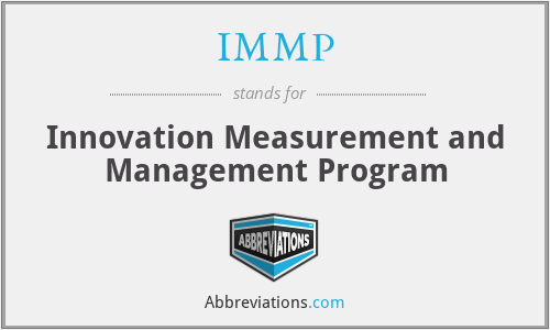 IMMP - Innovation Measurement and Management Program