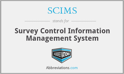 SCIMS - Survey Control Information Management System