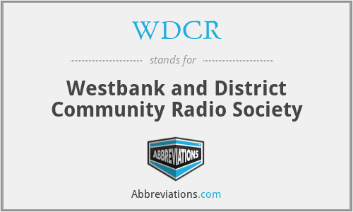 WDCR - Westbank and District Community Radio Society
