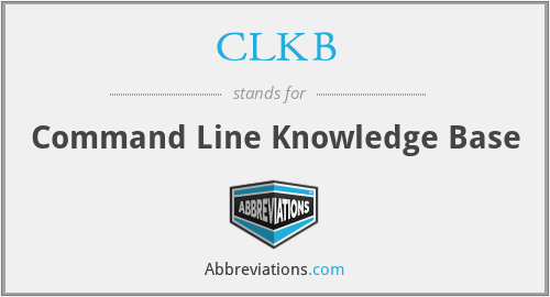 CLKB - Command Line Knowledge Base