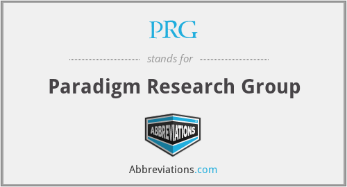 PRG - Paradigm Research Group
