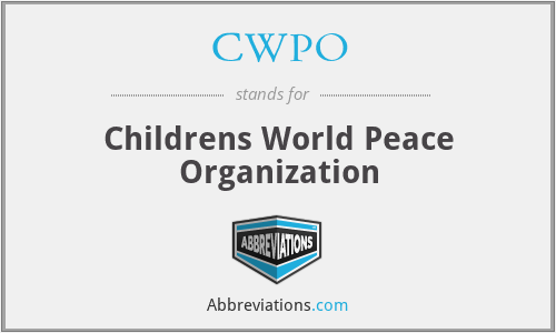 CWPO - Childrens World Peace Organization