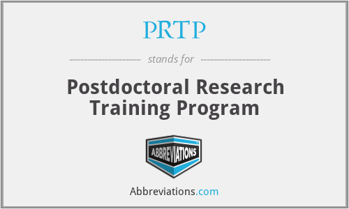 PRTP - Postdoctoral Research Training Program