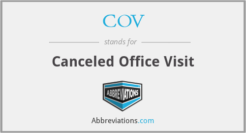 COV - Canceled Office Visit